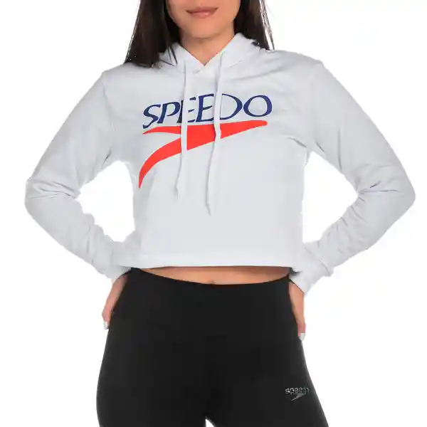 Speedo Buzo Crop Vintage Logo Fem Blanco L