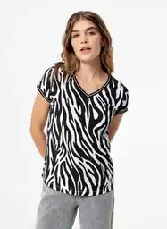 Camiseta Mc Mujer Xs - Estampado