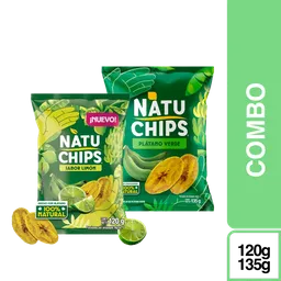 Combo Snack Natuchips Limón 120 g + Natuchips Verde 135 g