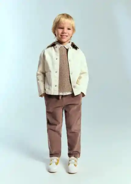 Pantalón Simon Marrón Talla 97 Niños Mango