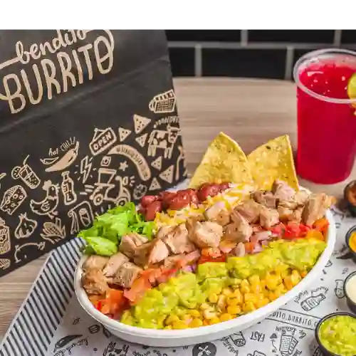 Combo Arma Tu Bowl y Bebida Gratis