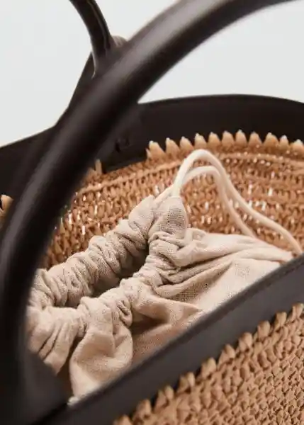 Bolso G Nido Chocolate Talla 99 Mujer Mango