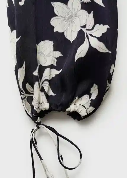 Blusa Swan Negro Talla S Mujer Mango