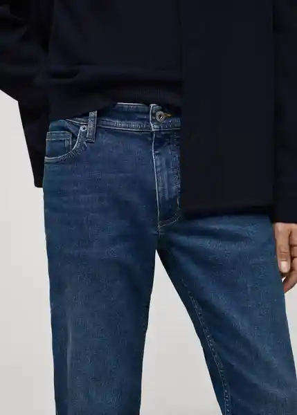 Jean Jan Tejano Oscuro Talla 36 Hombre Mango