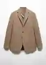 Blazer Americana Molina Beige Talla 46 Hombre Mango