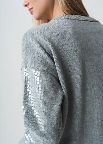Saco Tejido Husky Mujer Gris S 483G013 Naf Naf