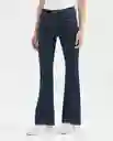 Pantalón High Feminino Azul Clásico Oscuro Talla 4 Chevignon