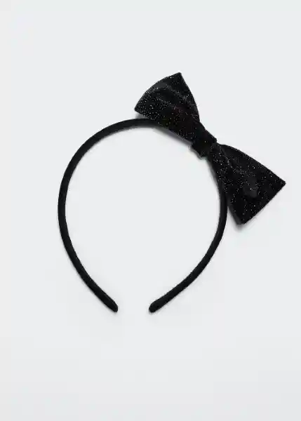 Diadema Chamonix Negro Talla 99 Niñas Mango