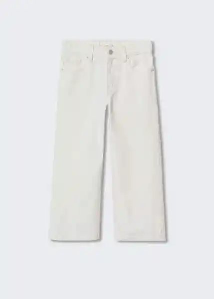 Jean Culotte Blanco Talla 13 Niñas Mango