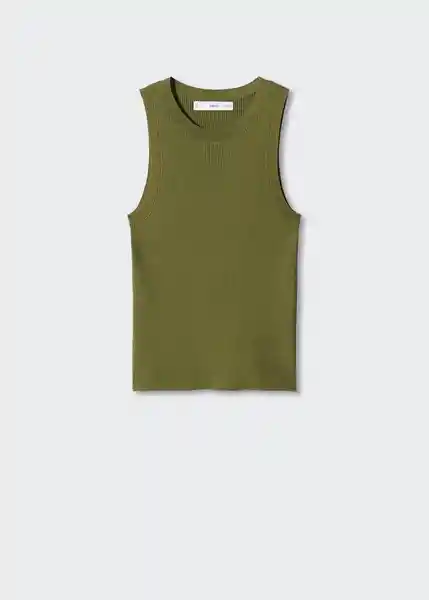 Top Karl Khaki Talla 18 Mujer Mango