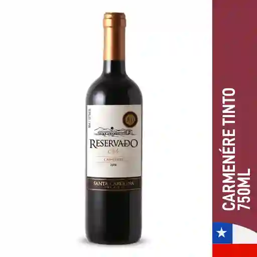 Santa Carolina Vino Tinto Carmenere Reservado Botella 750 ml