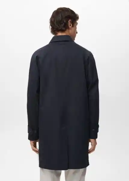 Abrigo Parka Chayton Petróleo Talla S Hombre Mango
