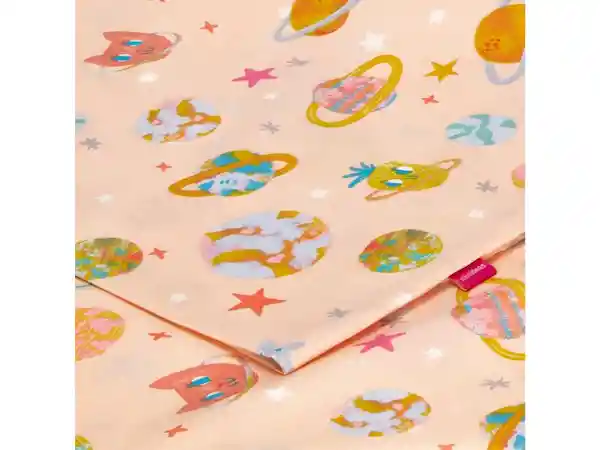 Set Sabanas Estampadas Niña Salmón Casaideas