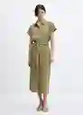 Vestido Adriana-W Khaki Talla XL Mujer Mango