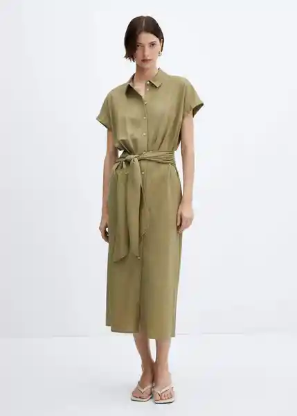 Vestido Adriana-W Khaki Talla XL Mujer Mango