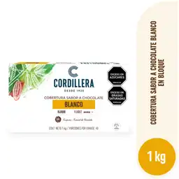 Cordillera Cobertura Sabor a Chocolate Blanco 