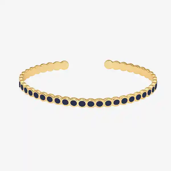 Bangle up Pulsera Lumi Dorado Azul