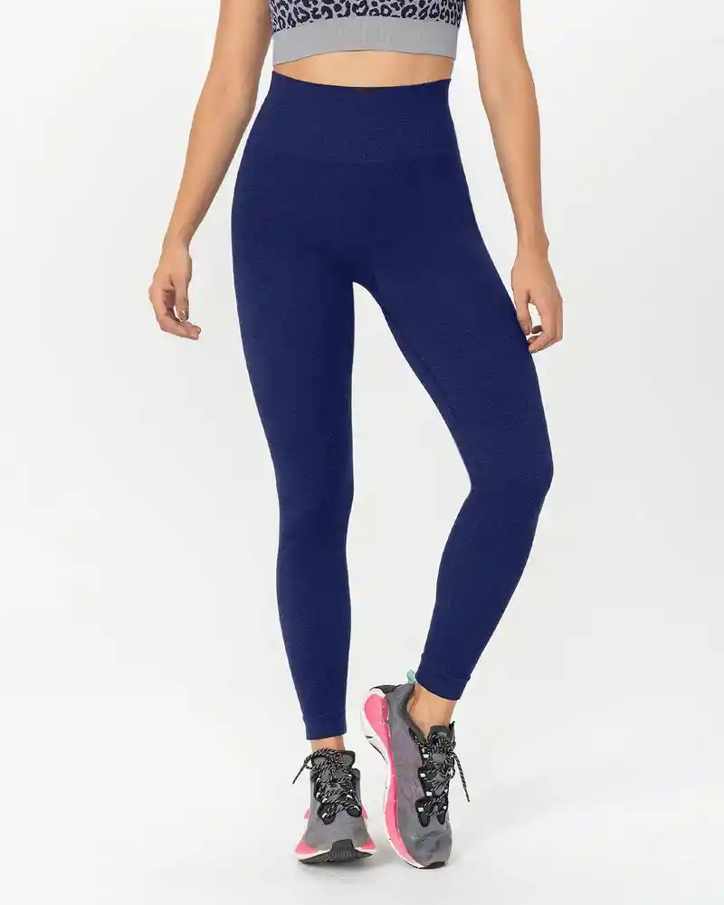 Legging Seamless Control Fuerte Xl - Azul