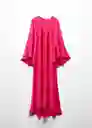 Vestido Rosa-A Fucsia Talla L Mujer Mango