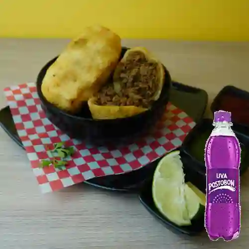 Combo Carimañola de Carne + Uva Postobon 250 ml