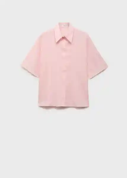 Camisa Pai Rosa Light Talla S Mujer Mango