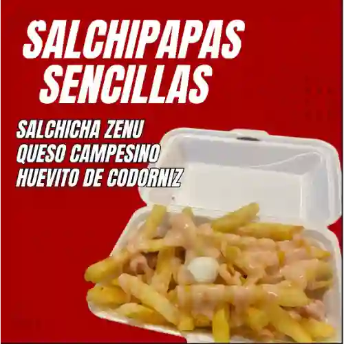 Salchipapas Sencilla