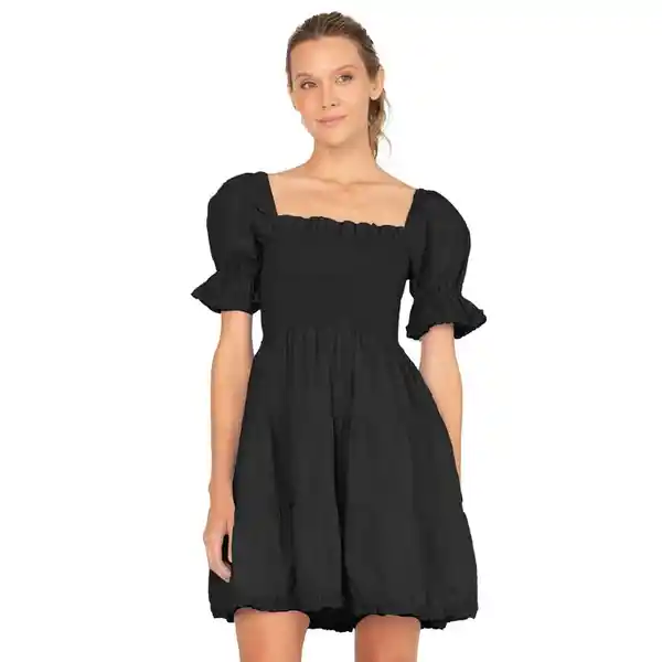 Vestido Corto Bondi Negro Talla L