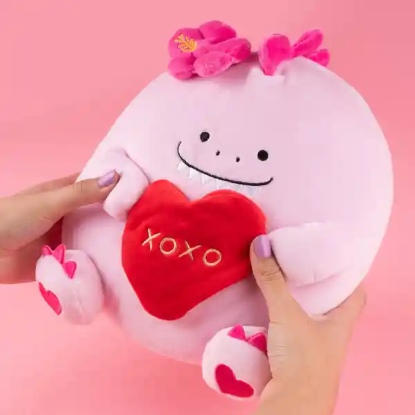 Peluche Dinosaurio Rosa Serie Mini Family 10 in 25.5 cm Miniso