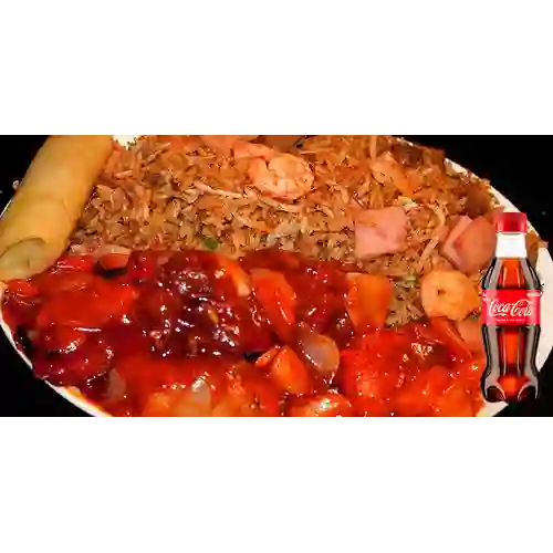 Combo Arroz Chino con Cerdo + Coca Cola Original 250ML