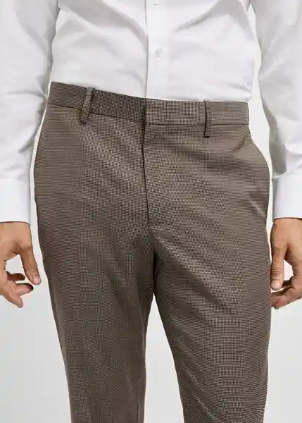 Pantalón París Beige Talla 40 Hombre Mango