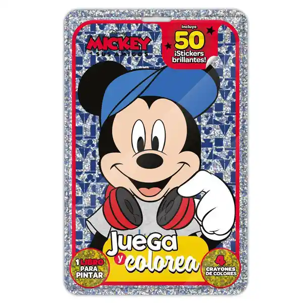 Disney Libro Mickey dj Juega y Colorea