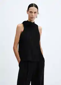 Blusa Flori Negro Talla XS Mujer Mango