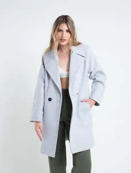 Abrigo New York Gris Claro Talla S Naf Naf