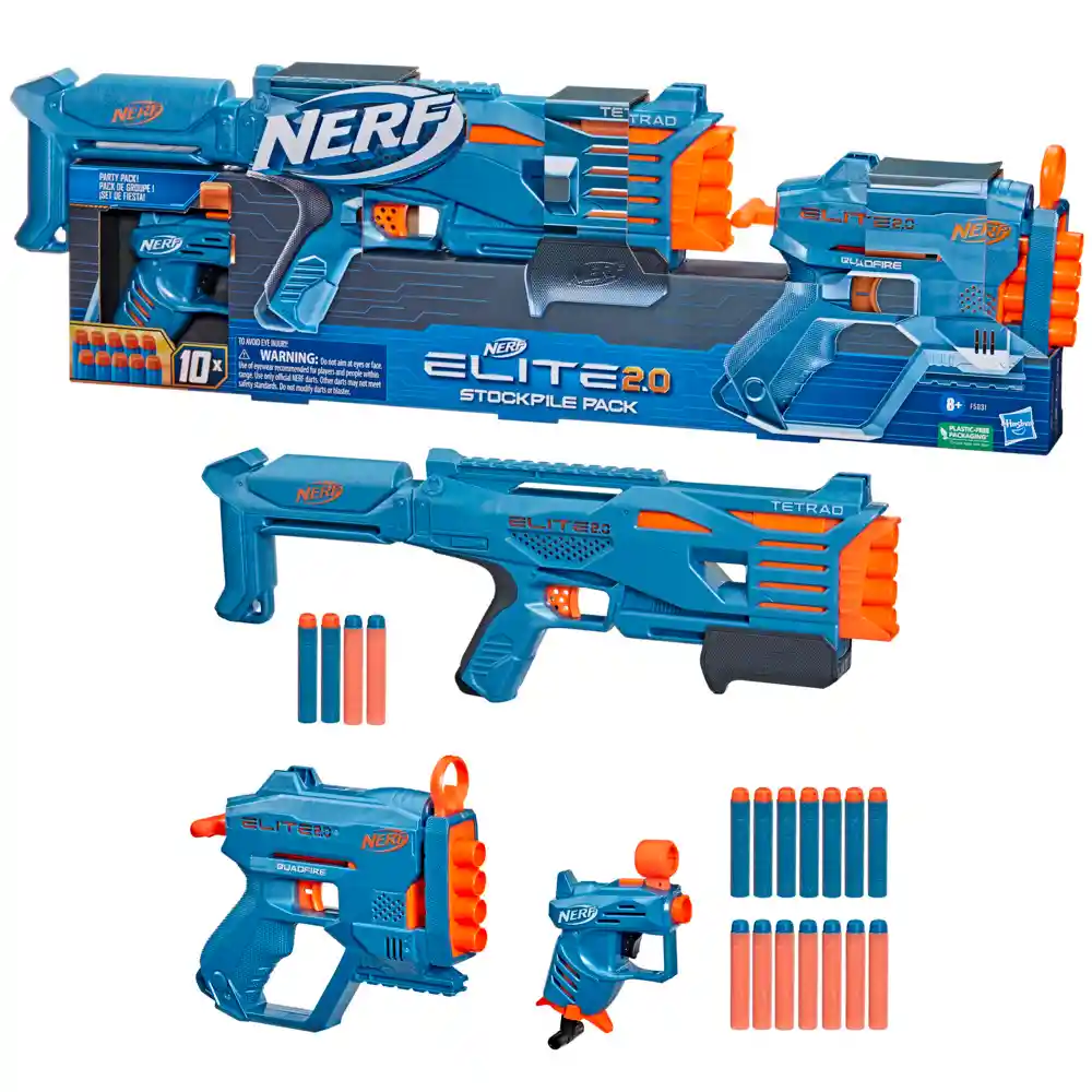 Nerf Lanzador Elite 2.0 Stockpile