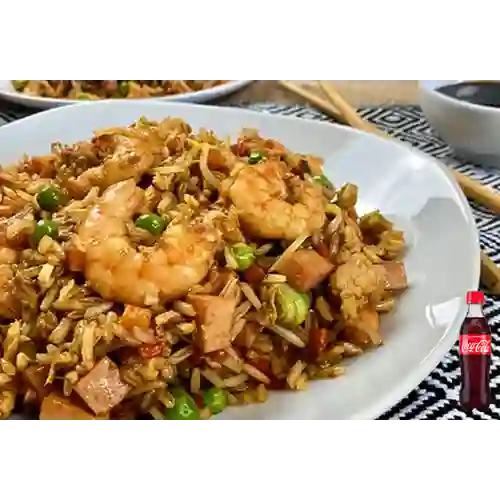 Combo Arroz Pachín 7 Carnes +Cocacola Orig 400ml