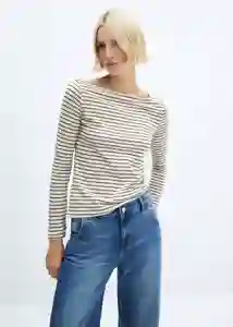 Camiseta Saco Piedra Talla S Mujer Mango
