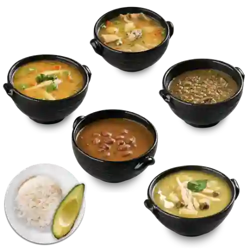 Sopa de Elección, Arroz & Aguacate