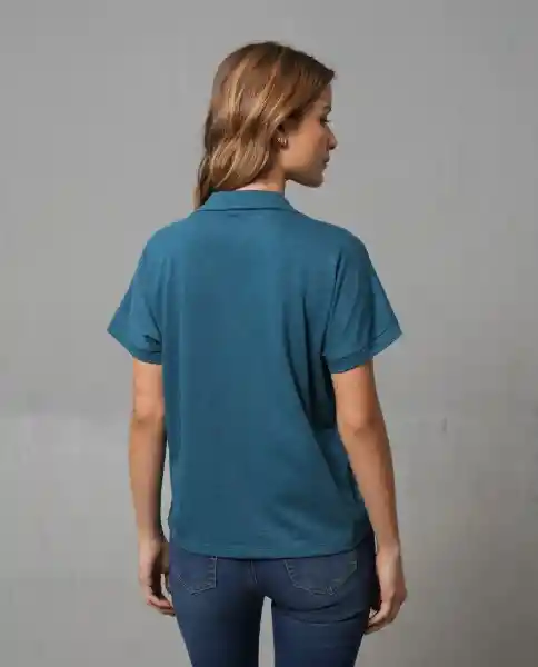 Camiseta Mujer Azul Talla XL 203G102_AZU194324 Rifle