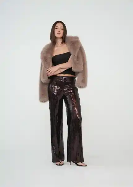 Tejido Mujer Café Ristretto Ultraoscuro Talla L 489g035 Naf Naf