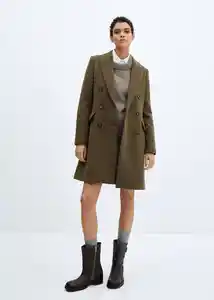 Abrigo Dali Khaki Talla XS Mujer Mango