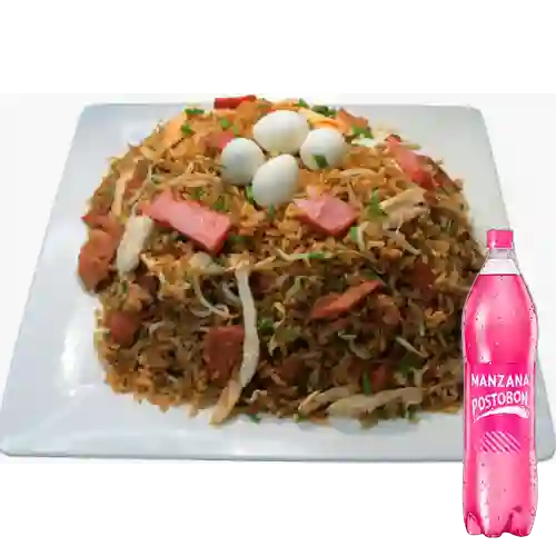 Combo Arroz Especial para 4 + Postobón Manzana 1 l