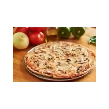 Pizza de Pollo con Champiñones