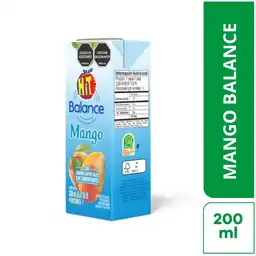 Hit Jugo Mango Sin Azúcar 200 mL