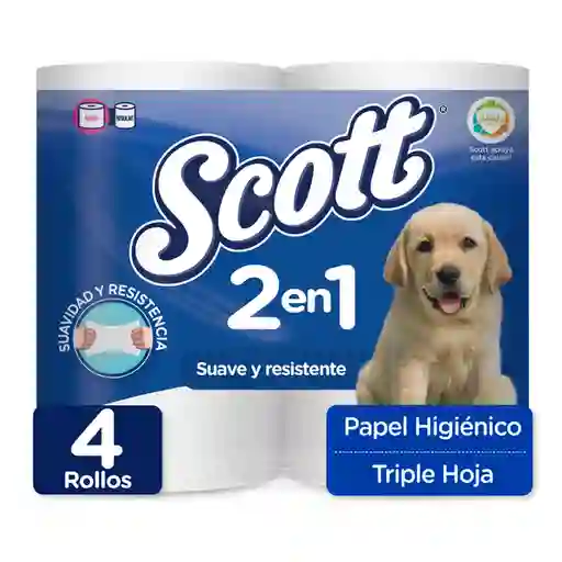 Scott Papel Higiénico 2 en Rollos