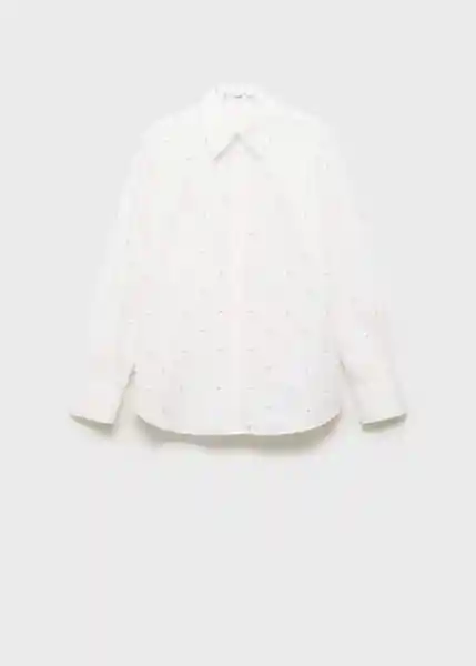 Camisa Pearl Blanco Talla S Mujer Mango