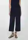 Pantalón Burbu-H Navy Talla L Mujer Mango