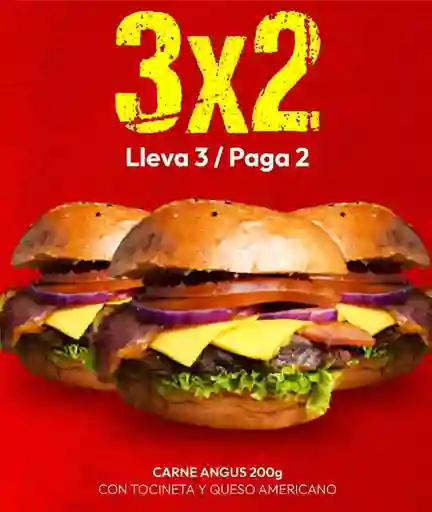 3X2 HAMBURGUESAS