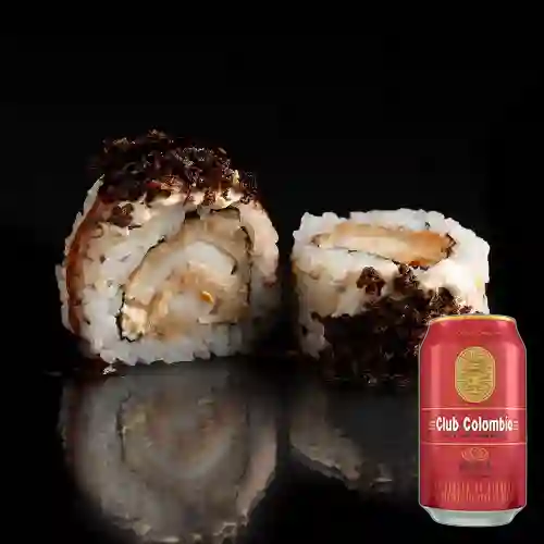 Combo Sushi Ika + Cerveza Club Colombia Roja Lta 330ml