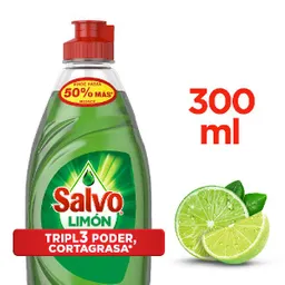 Salvo Lavalozas Líquido Limón 300 mL