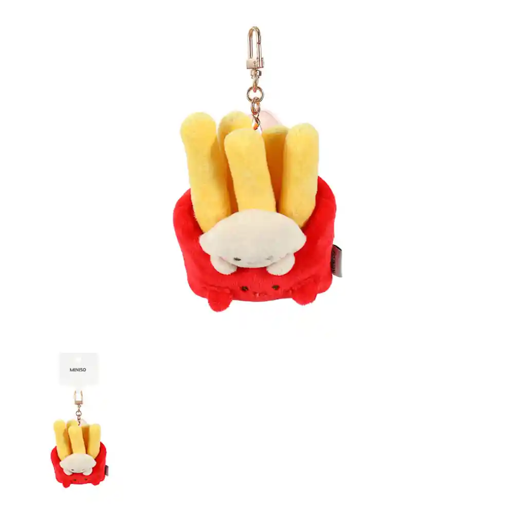 Miniso Llavero Para Morral Plush Delicious French Fries